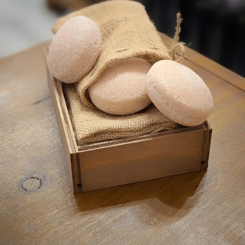 Pastilla de champú con avena y almendra