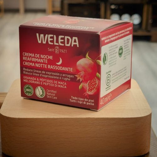 Crema de noche reafirmante de granada y péptidos de maca 40ml