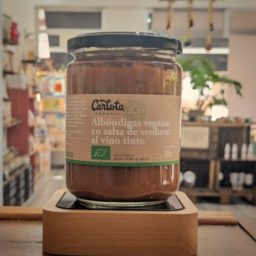Albóndigas veganas en salsa de verduras y vino tinto 425g